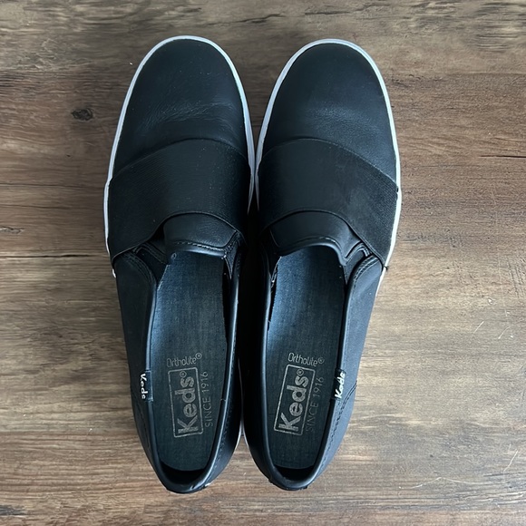 Keds Double Decker Leather Sneaker - Picture 3 of 8